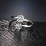 Пръстен Дейзи сребрист