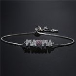 Гривна Мама със сърце сребриста