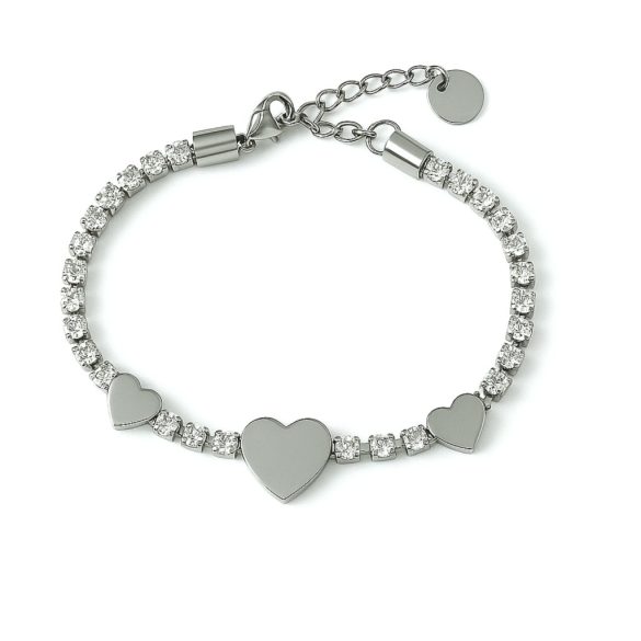 Гривна със сърца от стомана Прелест