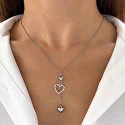   Колие от медицинска стомана със сърце