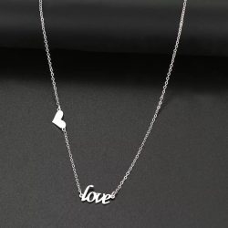   Колие от стомана Шарлот сребристо