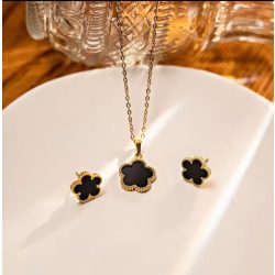 Колие и обеци с детелина