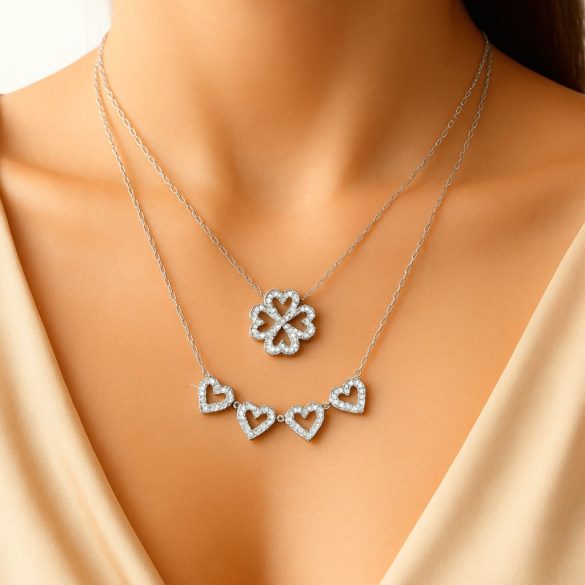 Елегантно колие, което може да се носи по 2 варианта.