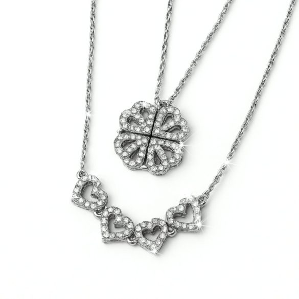 Елегантно колие, което може да се носи по 2 варианта.