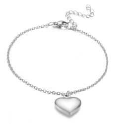   Гривна сърце от медицинска стомана 