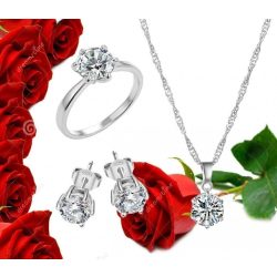   Нежен комплект бижута Кристал код 275
