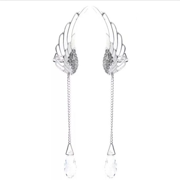 Обеци Ангели с висящ кристал