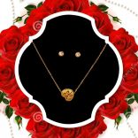 Сет бижута Залез от медицинска стомана код 504