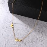 Колие от медицинска стомана Лори златисто