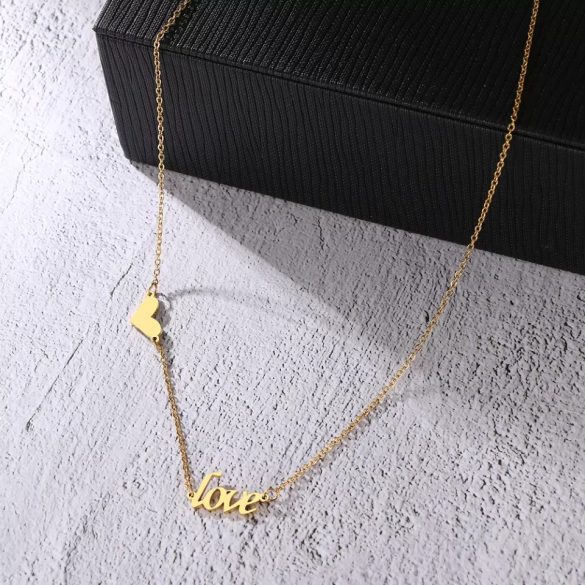 Колие от медицинска стомана Лори златисто