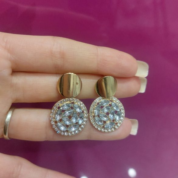 Вечерни обеци с кристали 