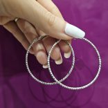 Кръгли големи обеци 