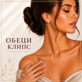 Обеци с  клипс